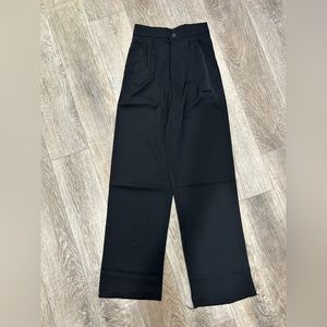 Black Straight Leg, Flowy Pant